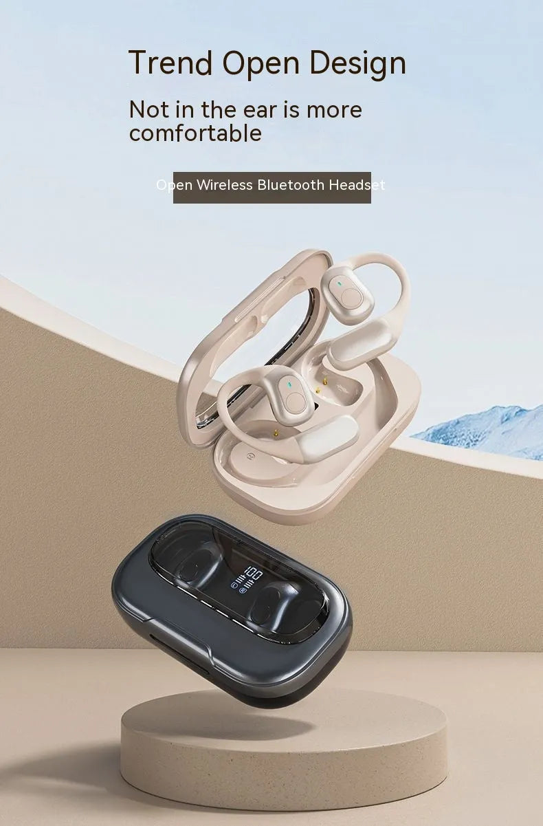 Ear-mounted Sports Bluetooth Headset Large Power And Long Battery Life - Bellarte Enchanté Ear-mounted Sports Bluetooth Headset Large Power And Long Battery Life
